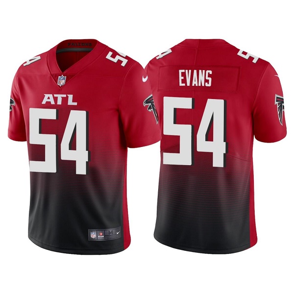 Men's Atlanta Falcons #54 Rashaan Evans Red/Black Vapor Untouchable Limited Stitched Jersey